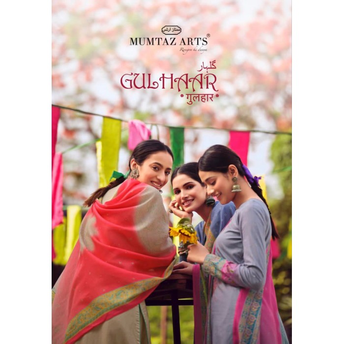 Mumtaz Arts Gulhaar Pure Lawn Cotton Dress Materials